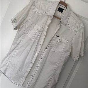 Casual short sleeve button down shirt